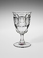 Goblet, Pressed glass, American