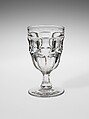 Goblet, Pressed glass, American