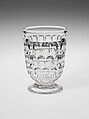Tumbler, Bakewell, Pears and Company  American, Pressed glass, American