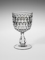 Goblet, Bakewell, Pears and Company  American, Pressed glass, American