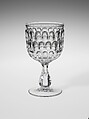 Goblet, Bakewell, Pears and Company  American, Pressed glass, American