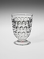 Tumbler, Bakewell, Pears and Company  American, Pressed glass, American