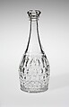 Quart Decanter, Bakewell, Pears and Company  American, Pressed glass, American
