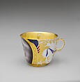 Cup and Saucer, Rudolph T. Lux (b. Germany, 1815–1868), Porcelain, American