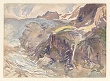 Glacier, John Singer Sargent (American, Florence 1856–1925 London), Watercolor and graphite on white wove paper, American