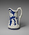 Pitcher, United States Pottery Company (1852–58), Parian porcelain, American