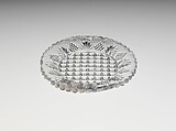 Cup Plate, Probably Boston &amp; Sandwich Glass Company (American, 1825–1888, Sandwich, Massachusetts), Lacy pressed glass, American