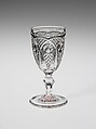 Wine Glass, New England Glass Company American, Pressed glass, American