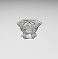 Miniature Bowl, Lacy pressed glass, American