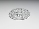 Cup Plate, Lacy pressed glass