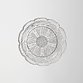 Cup Plate, Lacy pressed glass