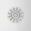 Cup Plate, Lacy pressed glass