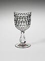 Champagne Glass, Bakewell, Pears and Company  American, Pressed glass, American