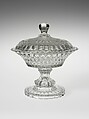 Sweetmeat Compote, Bakewell, Pears and Company  American, Pressed glass, American