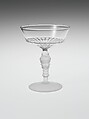 Champagne Glass, George Duncan and Sons  American, Pressed glass, American