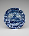 Plate, Joseph Stubbs, Earthenware, transfer-printed, British (American market)