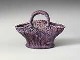 Basket, Pressed purple marble glass