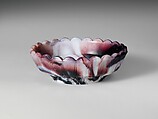 Sauce Dish, Challinor, Taylor and Company  American, Pressed purple marble glass, American