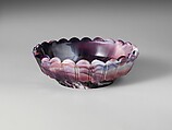 Sauce Dish, Challinor, Taylor and Company  American, Pressed purple marble glass, American