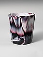 Tumbler, Challinor, Taylor and Company  American, Pressed purple marble glass, American