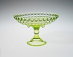 Compote, Adams and Company  American, Pressed yellow glass, American