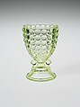 Egg Cup, Adams and Company  American, Pressed yellow glass, American
