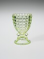 Egg Cup, Adams and Company  American, Pressed yellow glass, American