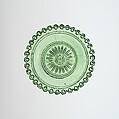 Cup Plate, Lacy pressed glass