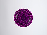 Cup Plate, Lacy pressed glass, American