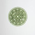 Cup Plate, Lacy pressed glass, American