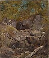 A Study of Trap Rock (Buttermilk Falls), John Henry Hill  American, Oil on canvas, American