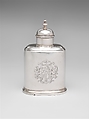 Tea Caddy, Browne and Seal (active ca. 1810), Silver, American