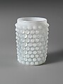 Tumbler, Hobbs, Brockunier and Company  American, Pressed colorless and opaque white glass, American
