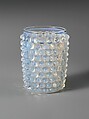 Tumbler, Hobbs, Brockunier and Company  American, Pressed colorless and opalescent glass, American