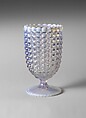 Celery Vase, Richards and Hartley Flint Glass Co. American, Pressed colorless and opalescent glass, American