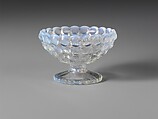 Footed Dish, Richards and Hartley Flint Glass Co. American, Pressed colorless and opalescent glass, American