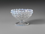 Footed Dish, Richards and Hartley Flint Glass Co.  American, Pressed colorless and opalescent glass, American
