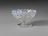 Footed Dish, Richards and Hartley Flint Glass Co.  American, Pressed colorless and opalescent glass, American