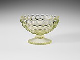 Sauce Dish, Richards and Hartley Flint Glass Co.  American, Pressed yellow glass, American