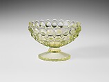 Sauce Dish, Richards and Hartley Flint Glass Co.  American, Pressed yellow glass, American