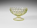 Sauce Dish, Richards and Hartley Flint Glass Co.  American, Pressed yellow glass, American