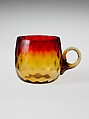 Cup, New England Glass Company  American, Blown glass, American