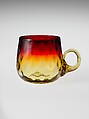 Cup, New England Glass Company  American, Blown glass, American