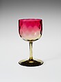 Wine Glass, Hobbs, Brockunier and Company American, Blown glass, American