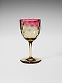 Wine Glass, Hobbs, Brockunier and Company American, Blown glass, American