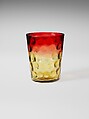 Tumbler, Hobbs, Brockunier and Company  American, Blown glass, American