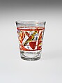 Tumbler, Non-lead glass with enamel decoration