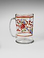Mug, Non-lead glass with enamel decoration