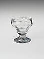 Saltcellar, Blown pattern-molded glass, American or British