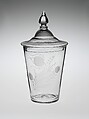 Tumbler, Non-lead glass with engraved decoration